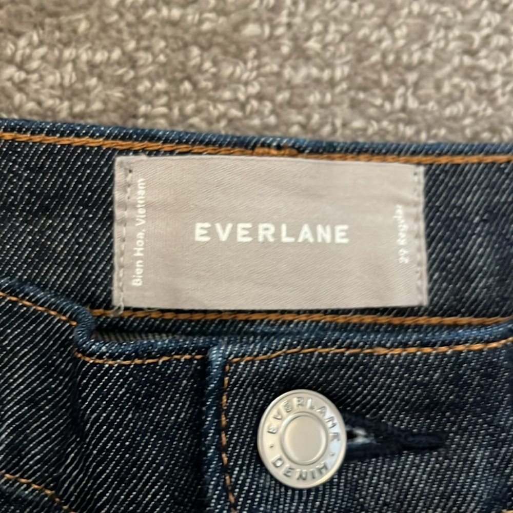 Everlane High Rise Dark Wash Denim Jeans Size 29 - Picture 2 of 8